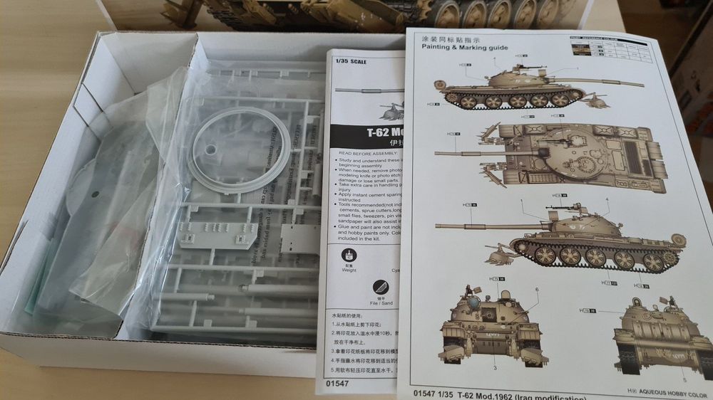 Maquette Trumpeter T-62 MOD.1962 Irak – 1/35 – Neuf Sous Blister