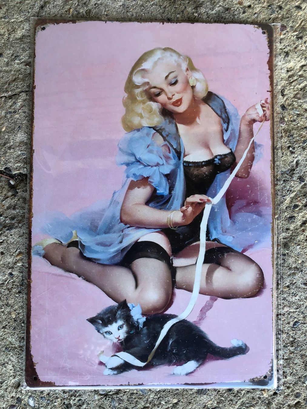 Insegne: Pin up katze – Nuovo e nell'imballaggio originale da Reinach AG venduto da rares75