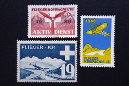 (m423) Flieger Wit 99/1 + 101/1 + 108/1 *