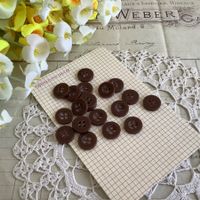 20 Knopfe braun chocolat boutons brun marron