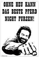 Blechschild 3D-BUD SPENCER-OHNE HEU KANN