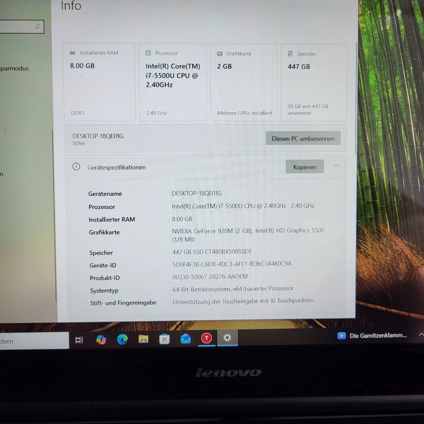 Lenovo Notebook: 2x Laptop - HP+Lenovo – Usato da Eschenbach SG venduto da black_red93 3