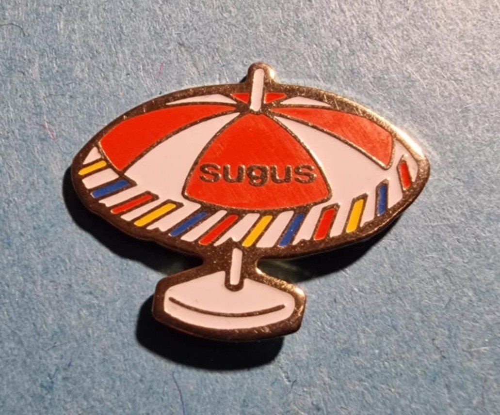 Plaketten & Abzeichen: Pin Sugus Sonnenschirm – Gebraucht aus Härkingen von specialshapes