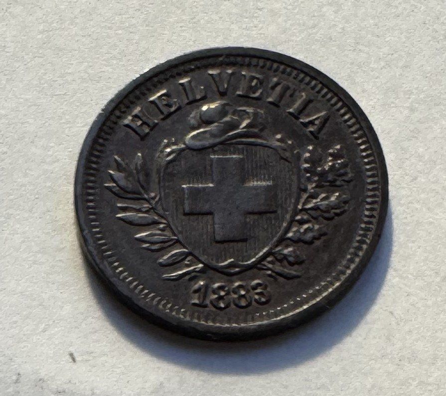 Toutes les monnaies: 1883 1 Rappen -unz – D'occasion à Kirchberg SG par Zenhad69