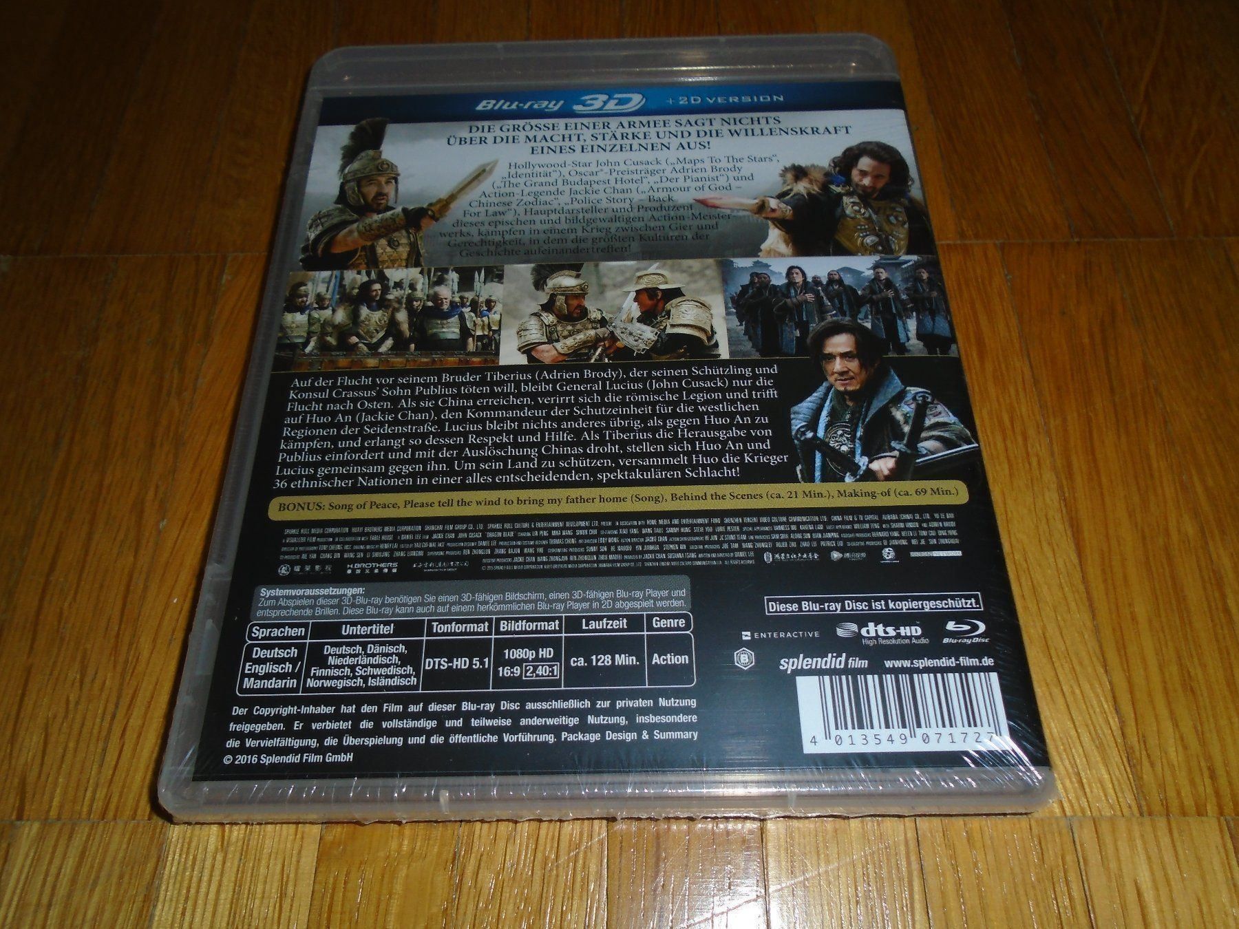Alle DVDs: Jackie Chan - Dragon Blade - Blu-ray 3D & 2D - UNCUT – Neu und originalverpackt aus Basel von havsok 1