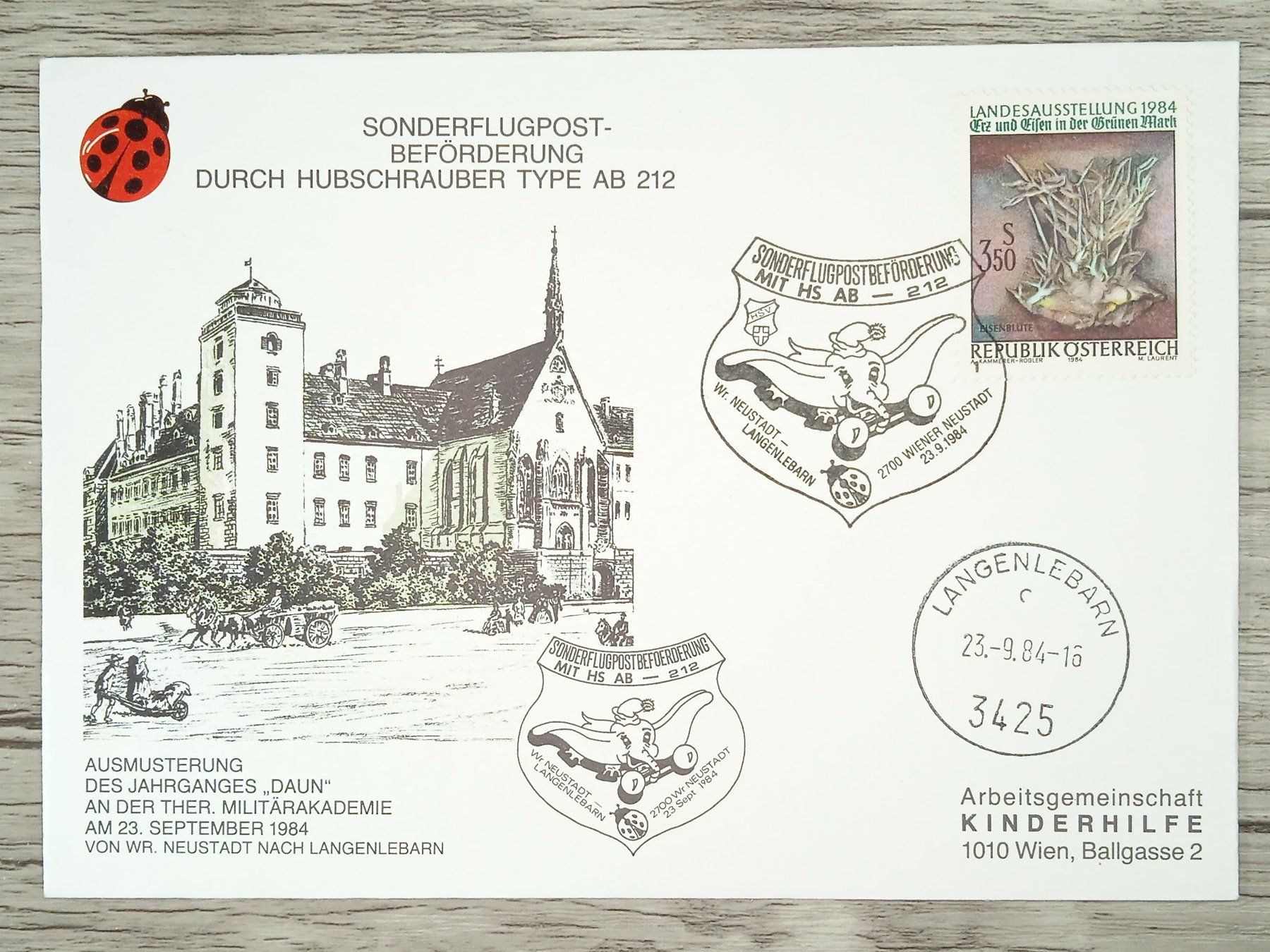 Tutti i francobolli: TR15 Enveloppe + Timbre Autriche 1984 – Usato da Cousset venduto da Patrick_Collections