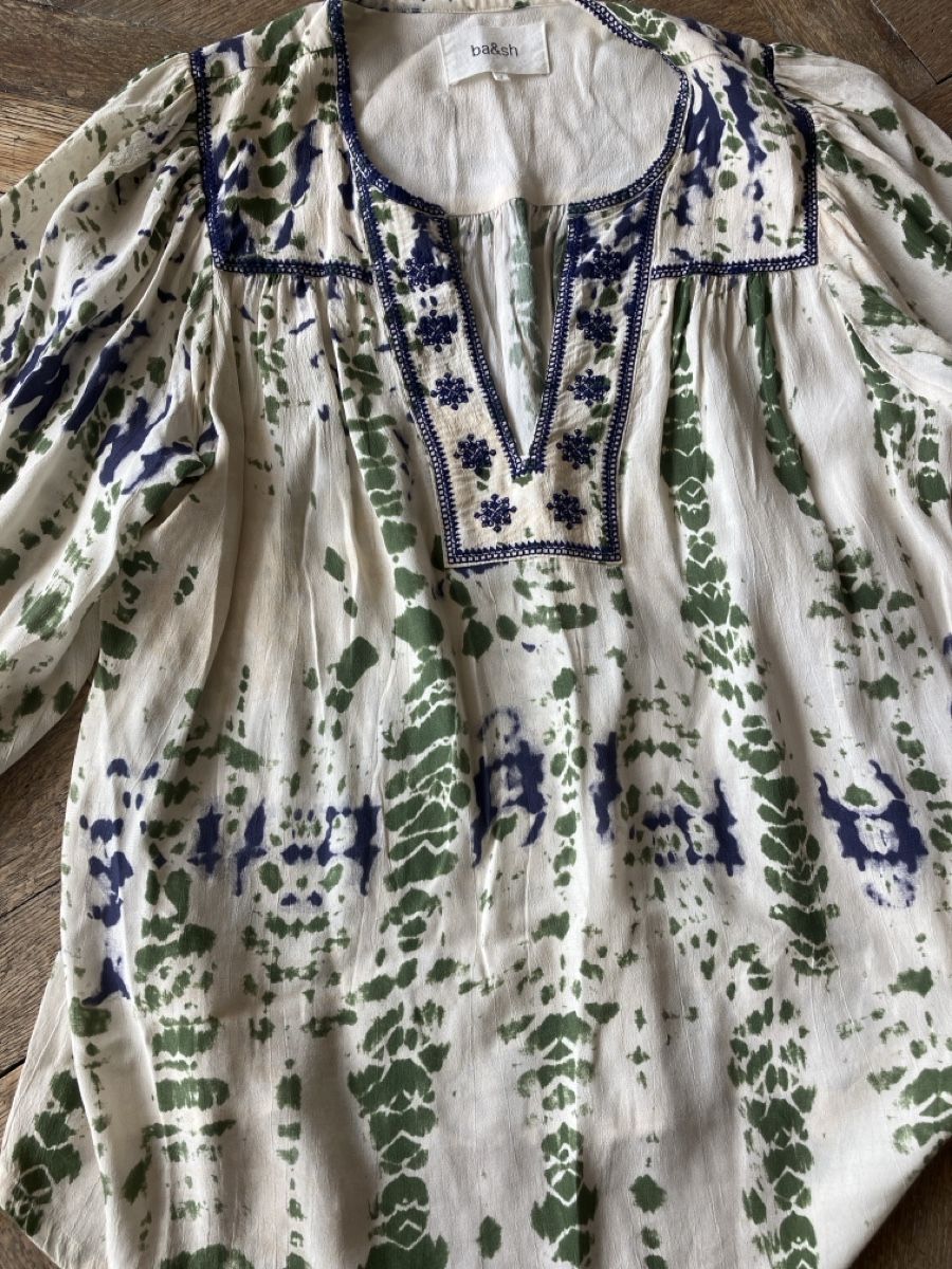 Ba&Sh Camicette: Ba&sh Bluse, Gr. 2/40Batikmuster, Sommer Look – Nuovo (secondo la descrizione) da Muralto venduto da jac_hkz5 3