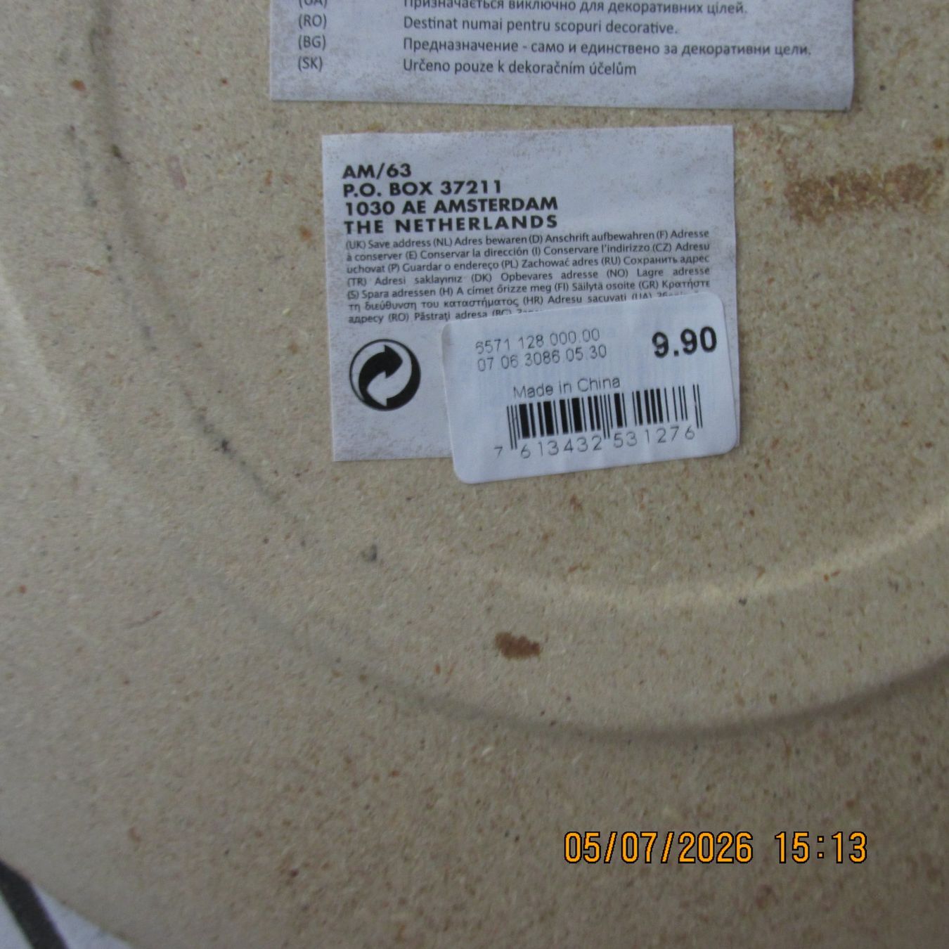 Migros Tutte le decorazioni: 2 Teller Holz beige Muster neu, Deko – Nuovo (secondo la descrizione) da Galgenen venduto da Forflowers 1