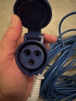 CEE Adapterkabel 16A 230V IP44 blau gebrauchter Zustand