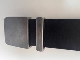 Herrengürtel Leder Schwarz Made in Germany Länge  122 cm