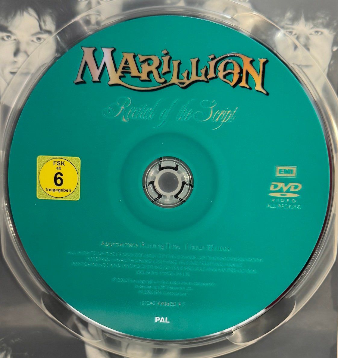 Alle DVDs: DVD MARILLION - RECITAL OF THE SCRIPT – Gebraucht aus Wisen von gigisna 1