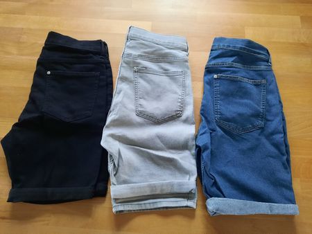 Sommer-Set: 3 H&M Jungen Jeans Shorts, Grösse 164 neu