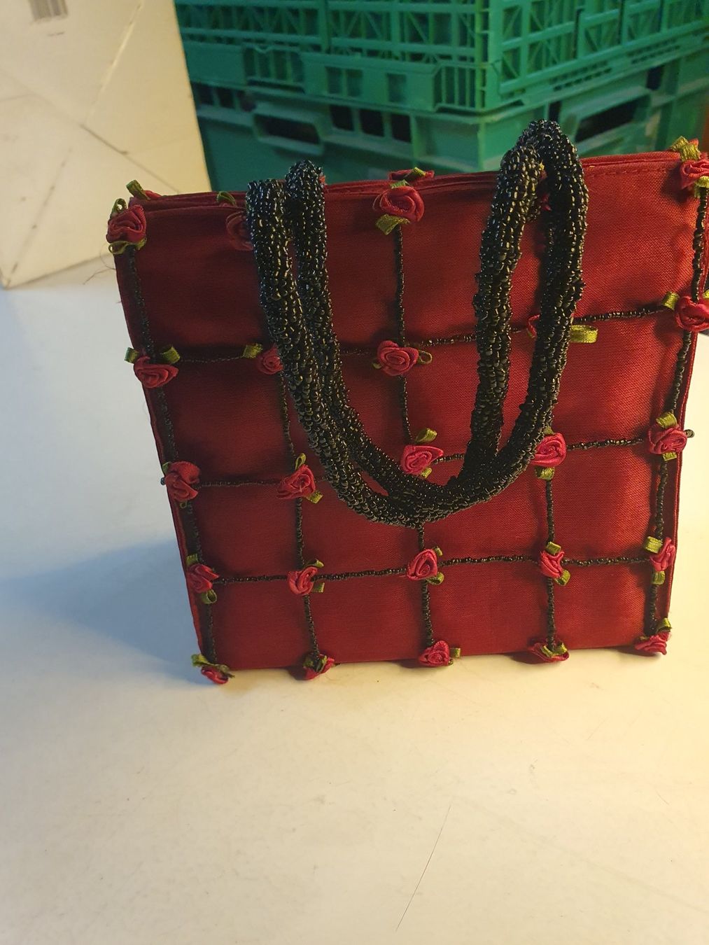 Borse da donna: Damenhandtasche Rosenmotiv – Usato da Zürich venduto da loosebone 1