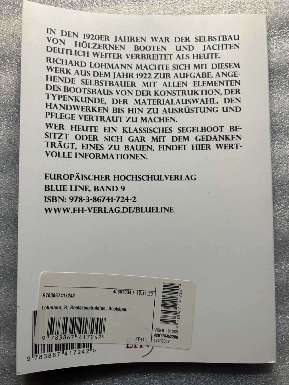 Bücher: Richard Lohmann - Bootskonstruktion / Holzboote – Gebraucht aus La Chaux-de-Fonds von jacq_LaTsch0 1