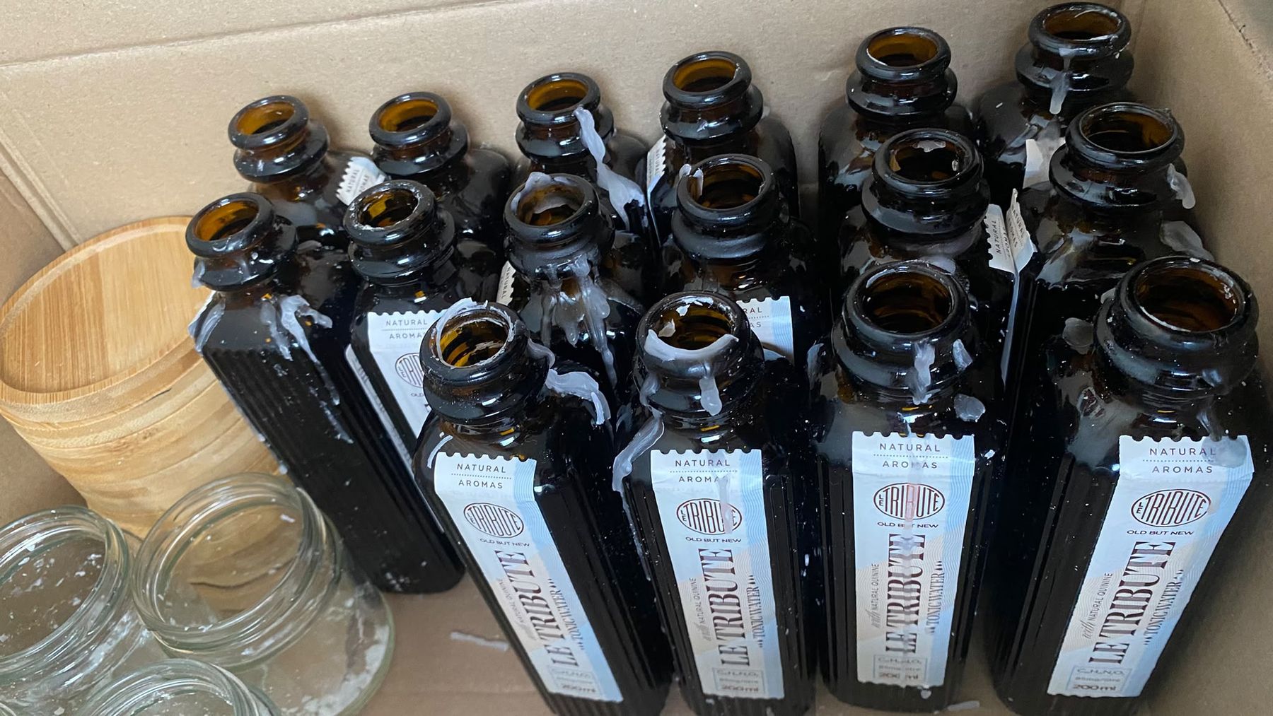 Sonstiges Geschirr & Gläser: Tonic Flaschen Kerzenhalter Deko – Gebraucht aus Kriens von ann_629v