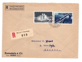 Einschreibebrief 24.VI.48 Bern-Genève Mischfrankatur