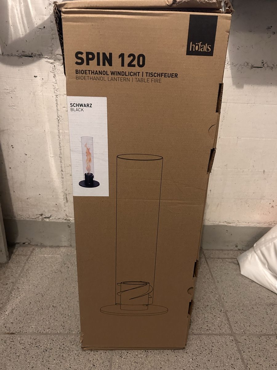Bracieri: Tischfeuer Spin 120 schwarz neu – Nuovo e nell'imballaggio originale da Sirnach venduto da henkles