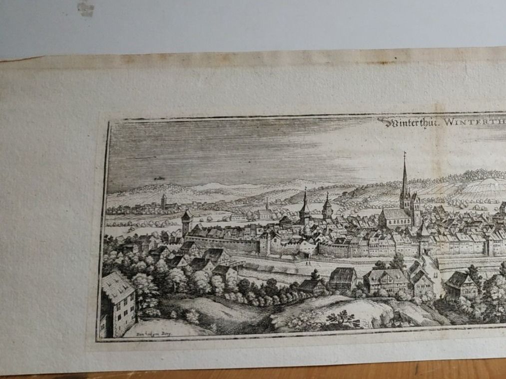 Incisioni: Zürich -  "Winterthur" - Merian 1654 – Usato da Sorengo venduto da 74in 1