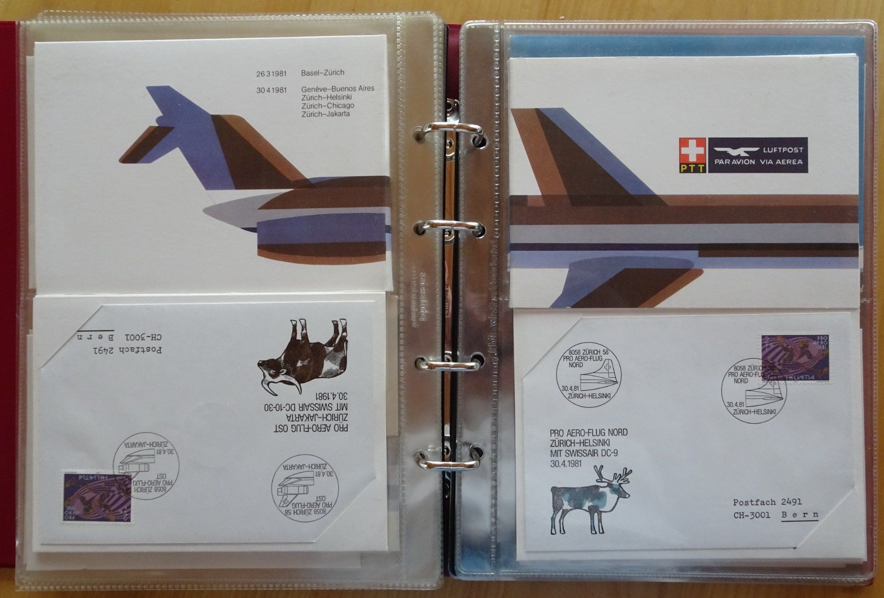 Tutti i francobolli: Flugpost- Couverts – Usato da Feldbrunnen venduto da MarcusSO 4