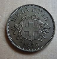 10 Rappen 1876, stgl, Kat. 225.--