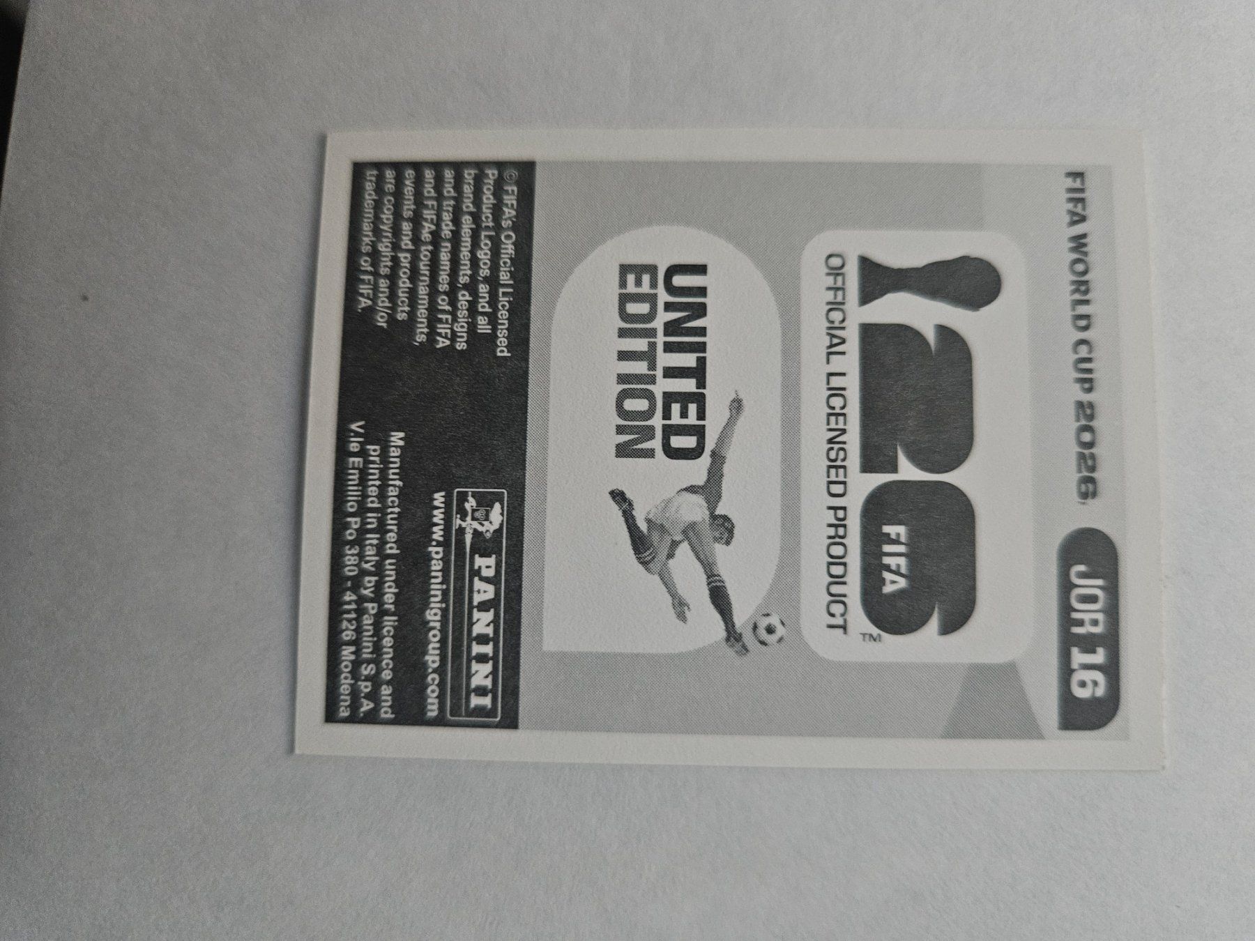 Panini Carte collezionabili: JOR 16 – Usato da Würenlingen venduto da Dinli 1