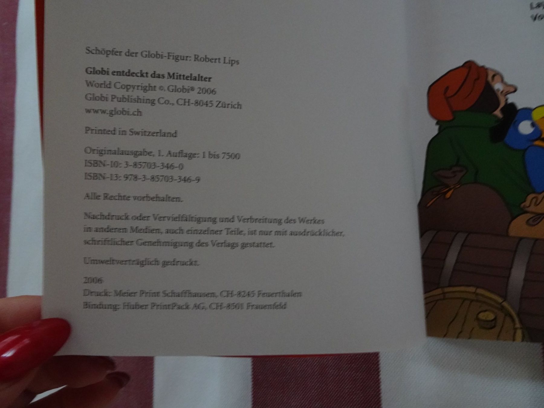 Comics: Globi entdeckt das Mittelalter - 1. Auflage unbemalt - G1061 – Gebraucht aus Küssnacht am Rigi von Globi-Love 1