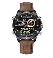 Herren Quartz Uhr mit Lederarmband