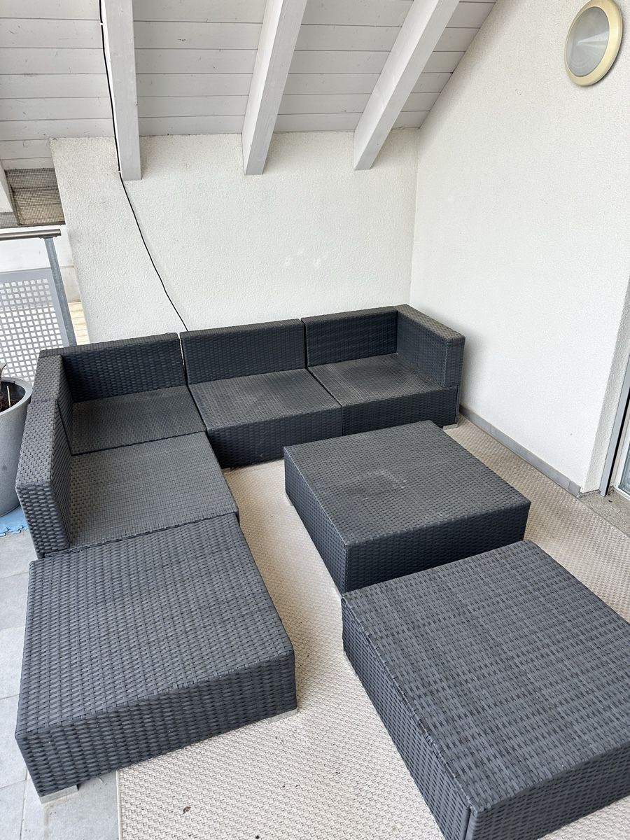Sofas: Garten Lounge Set Polyrattan modulare Sofas. – Neu (gemäss Beschreibung) aus Kerzers von Chantalmeyer1111 1