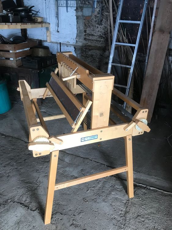 HYYKEJI Tischwebstuhl Aus Holz - DIY Webmaschine 27,5cm Breite Für Anfänger