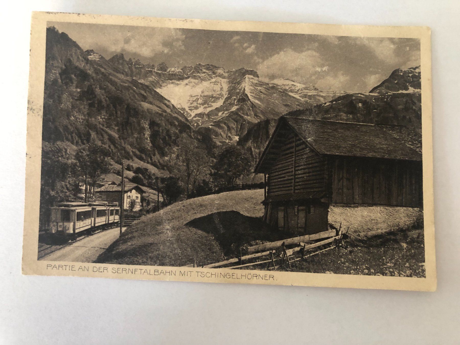 Cartes postales: Ansichtskarte Sernftalbahn Tschingelhörner 1925 – D'occasion à Pfäffikon ZH par Waltoversand