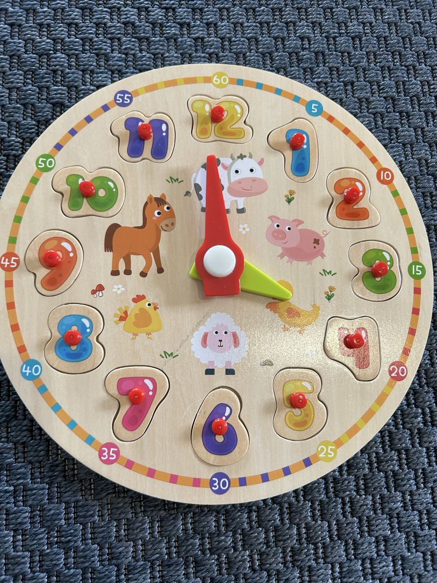 Wooden Educational Clock - Learn to Tell the Time! (Gebraucht) in ...