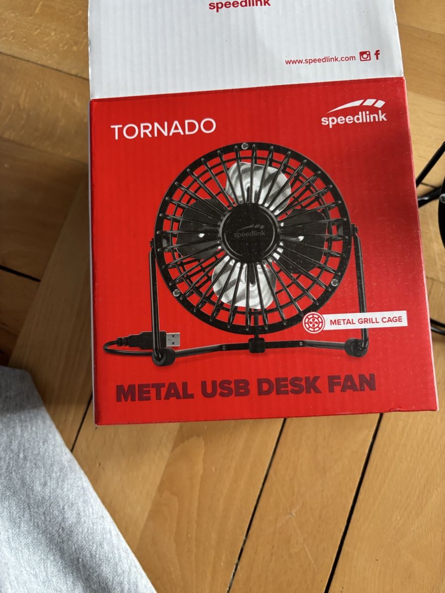 Ventilatori: Speedlink Tornado USB Tischventilator Metall schwarz – Nuovo (secondo la descrizione) da Bern venduto da pat_8clp 1