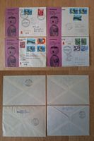 Lot 4 Briefe SWISSAIR Erstflug Zürich->Genf->Tokyo 1.4.1957