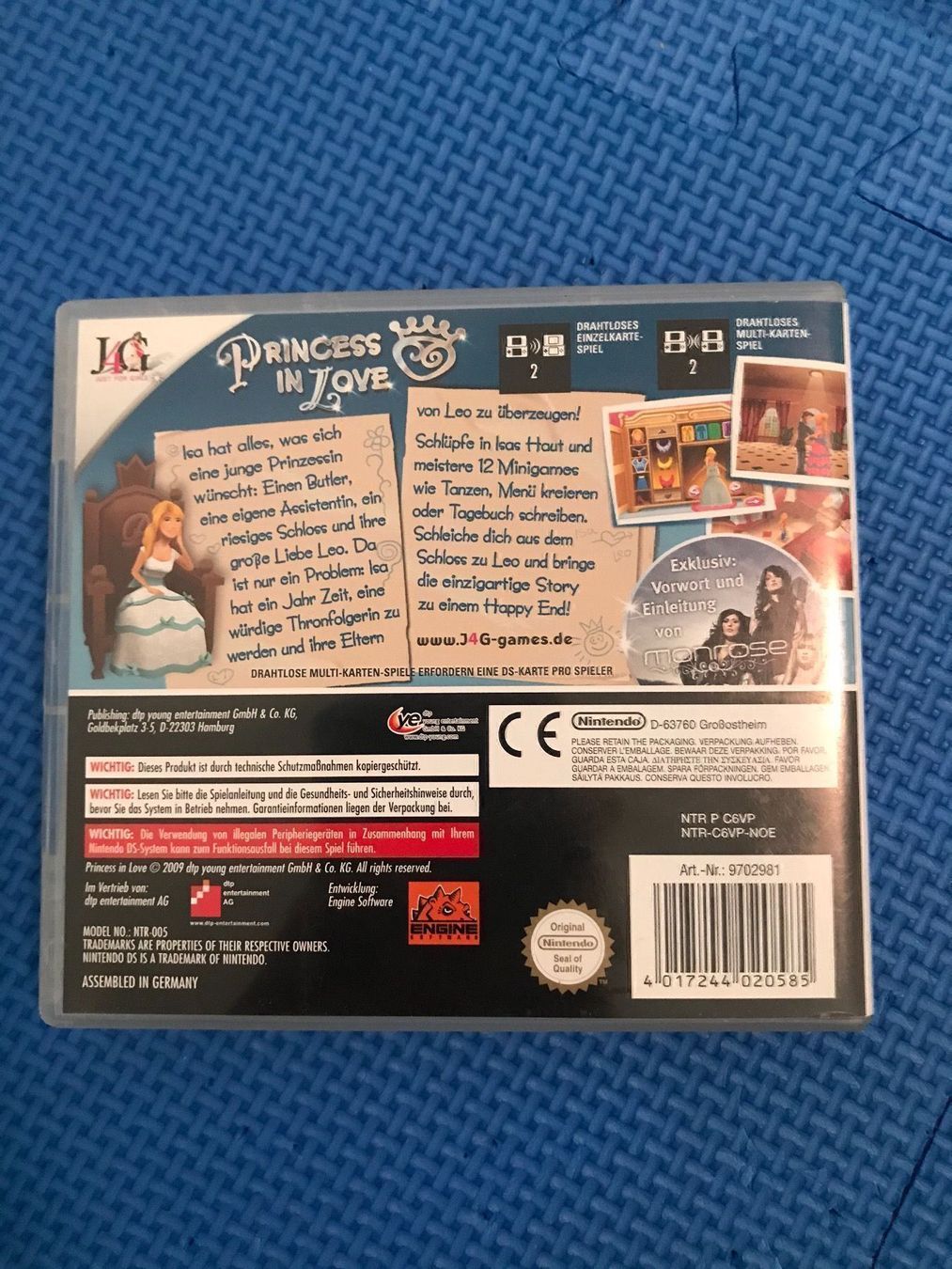 Nintendo Giochi: Princess in Love Nintendo DS – Usato da Gossau SG venduto da schlitzerdemon 2