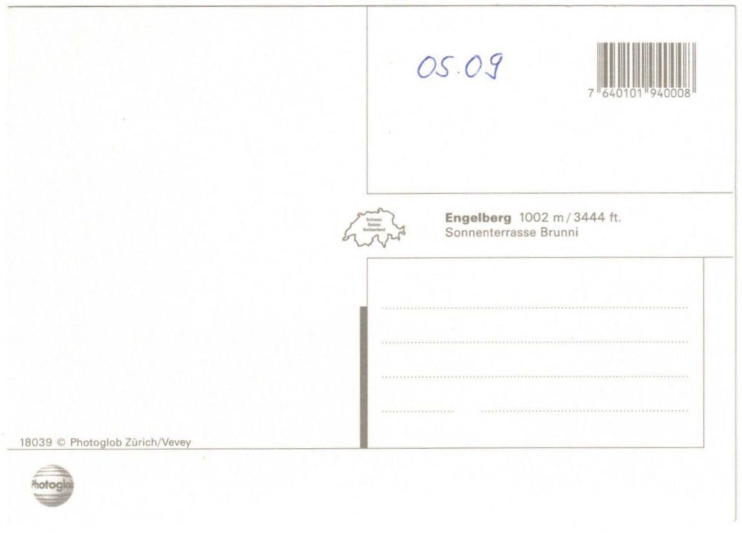 Cartoline postali: Engelberg - Sessellift Brunni – Usato da Binningen venduto da Mountainrider 1