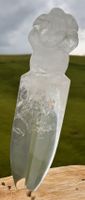 Herrliche Dolch-Skulptur aus feinstem Bergkristall