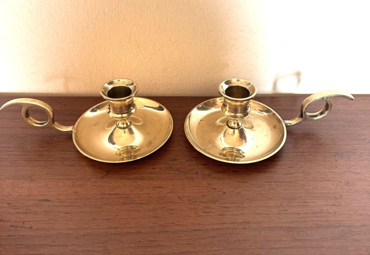 Portacandele: Kerzenhalter Set aus Messing – Usato da Balsthal venduto da Narulya 1