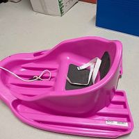 Pink Baby sled/schlitten