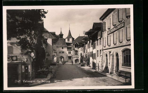 Cartoline postali: AK Valangin, Le Bourg – Usato da Berlin venduto da bartko-reher