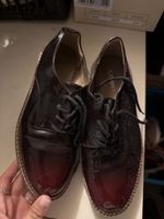 Schnürschuhe Catwalk Lackoptik Bordeaux Grösse 37