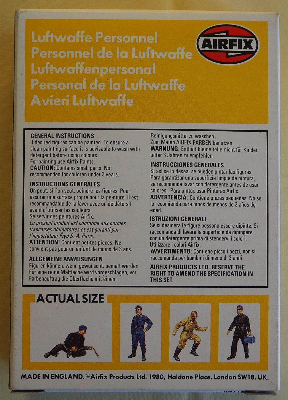Airfix Kit di modellismo & Modellini statici: Airfix / Luftwaffe Personnel / 1/76 – Usato da Chur venduto da dluli 1
