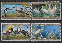 SÉNÉGAL 1974 Vögel Michel Nr. 543/546 ** ab 1.--!