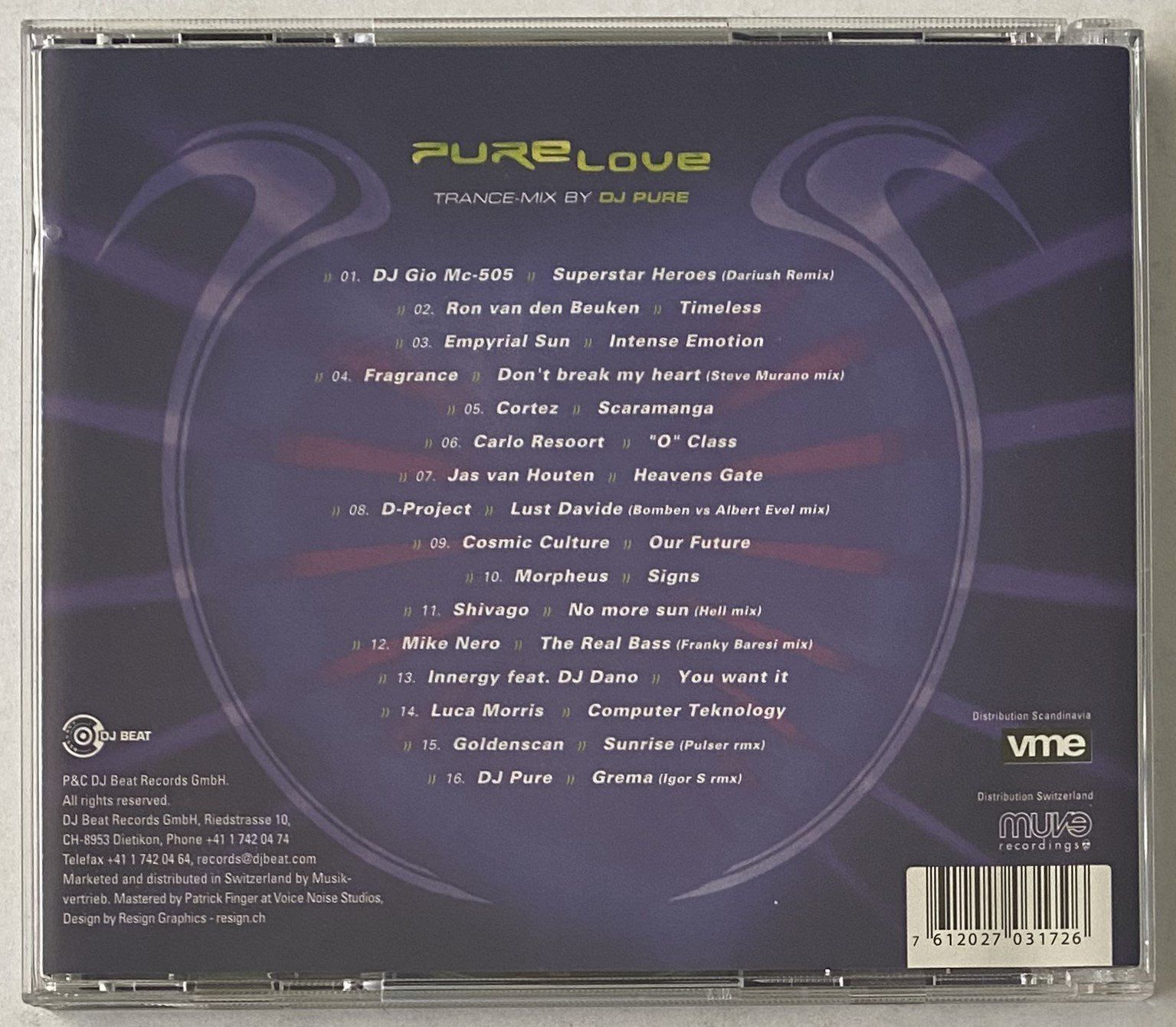 CD: DJ Pure, Pure Love – Nuovo (secondo la descrizione) da Flums venduto da Asquillo 1