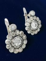 Antik Viktorianische 4,8ct Diamant-Cluster-Ohrringe
