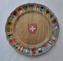 Ornamin Teller Schweiz und Kantone / 60er Jahre ab Fr. 6.-