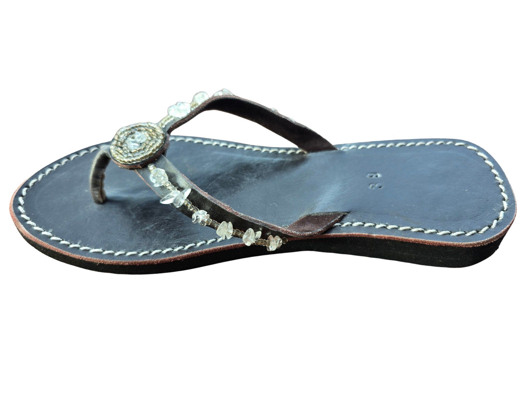 Damenschuhe: Handgemachte Leder-Sandalen - Crystal 39 🔥 50% SALE – Neu und originalverpackt aus Brione s. Minusio von Littleninja 2