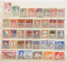 PRO JUVENTUTE: Des timbres oblitérés des années 1912 à 1932