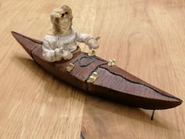Bullyland Eskimo Jäger mit Kayak