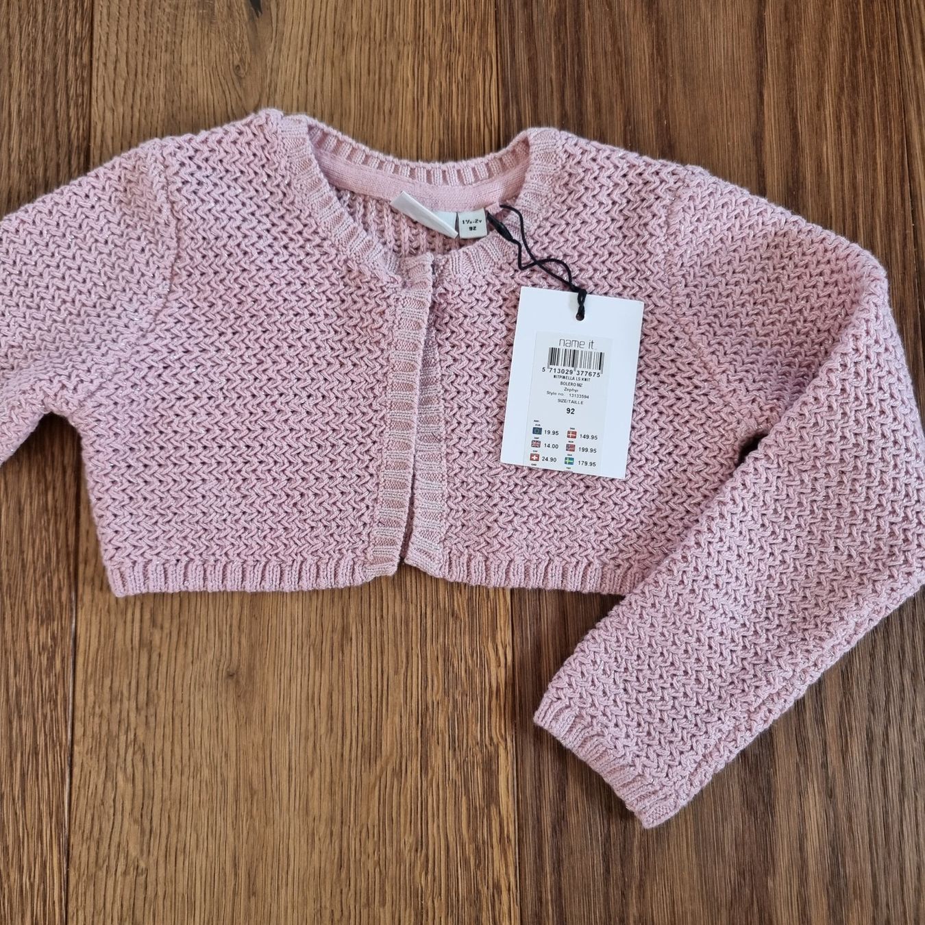 Name It Giacche & Cappotti: Name it! Strickjacke, Gr. 92, Rosa, Neu – Nuovo e nell'imballaggio originale da Gammen venduto da home_brocki