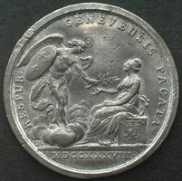 GENF. 1738 auf die Beilegung der inneren Unruhen v. Duvivier